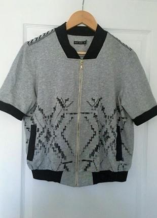 Трехкожная кофта в стиле бомбер orfeo negro