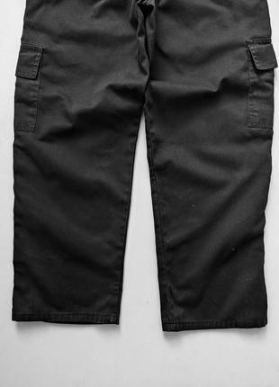 Карго брюки черные винтажные базовые3 фото