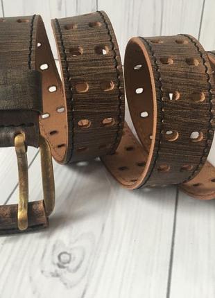 Винтажный ремень под джинсы