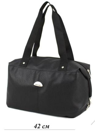 Женская сумка из эко кожи wallaby 5711-1 черная6 фото