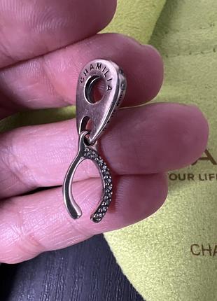 Chamilia charm cham підкова срібло 925 шарм намистина підвіска