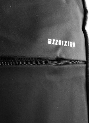Чоловічий смарт-рюкзак з тканини чорний з сірим eterno det835-38 фото