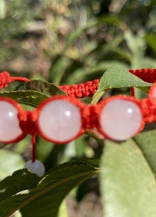 Шамбала з каменем рожовий кварц «кохання і процвітання»2 фото