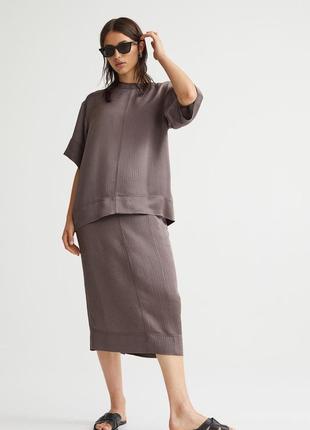 Костюм из натурального крепированного шелка h&m premium 1072530002