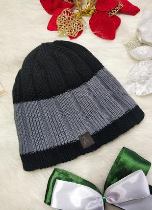 Тепла двійна шапка imtd fashion