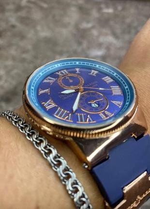 Чоловічий золотий з чорним наручний годинник ulysse nardin преміум якості.8 фото