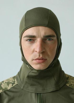 Балаклава тактична підшоломник напівмаска чоловіча coolmax хакі | шапка шарф баф ніндзя армійська військова5 фото