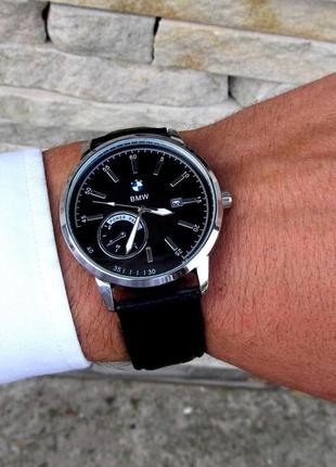 Чоловічий чорний наручний годинник bmw2 фото