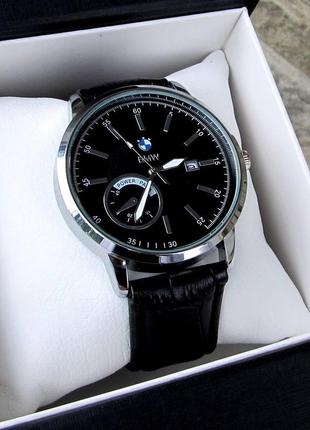 Чоловічий чорний наручний годинник bmw7 фото
