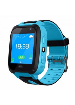 Детские смарт часы телефон smart baby watch s4 с gps зеленый цвет. умные часы + 2 подарка