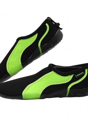 Обувь для пляжа и кораллов (аквашузы) sportvida sv-gy0004-r44 size 44 black/green