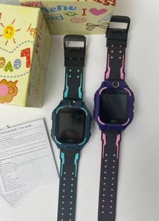 Детские смарт часы q19 smart baby watch  с gps водонипроницаемые розовый цвет + подарочная упаковка