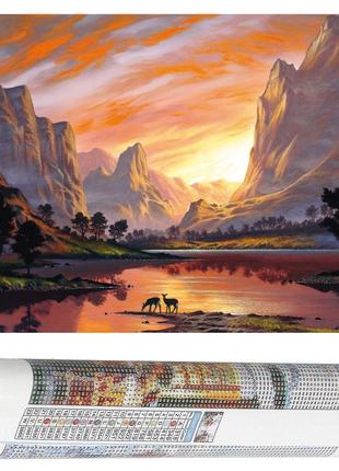 Набір алмазної мозаїки (вишивки) springos 40 x 30 см dp0025