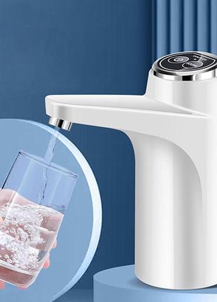Електропомпа для бутильованої води диспенсер touch water pump white