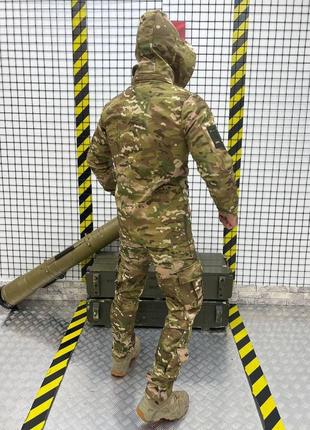 Військова форма мультикам осінь костюм тактичний multicam 3 в 1 куртка штани і фліска8 фото