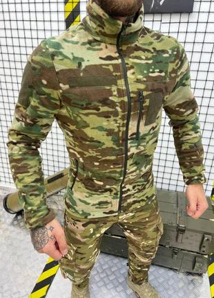 Військова форма мультикам осінь костюм тактичний multicam 3 в 1 куртка штани і фліска9 фото