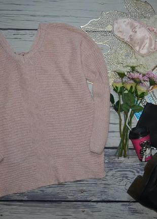 S - м h&m фірмовий жіночий светр, джемпер великої в'язки з вирізом на спині only4 фото