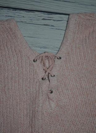 S - м h&m фірмовий жіночий светр, джемпер великої в'язки з вирізом на спині only8 фото