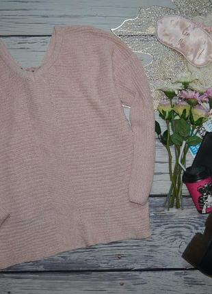 S - м h&m фірмовий жіночий светр, джемпер великої в'язки з вирізом на спині only2 фото