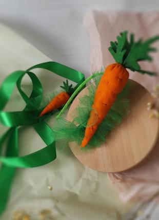Обруч морква, обруч моркина, костюм морквинка, костюм морквинки