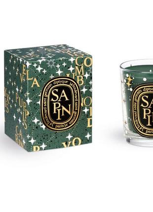 Свеча diptyque sapin candle - набор candle set (70 г - парфюмированная свеча etincelles + 70 г -2 фото