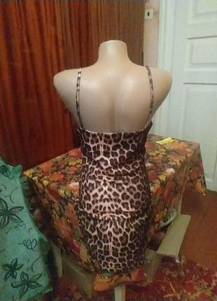 Тигровое корсетное платье2 фото