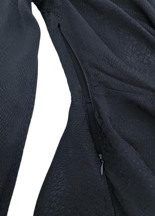 Оригинальная черная блузка с длинными рукавами h&m, xxs8 фото