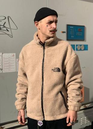 Оверсайз жакет teddy the north face beige