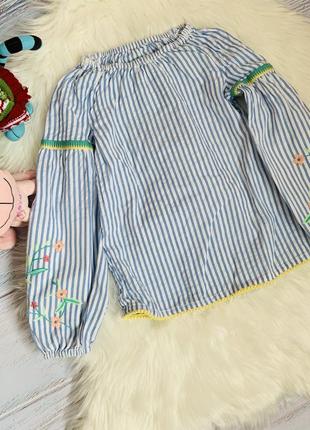 Фирменная блузка nut mag малышке 8-9 лет