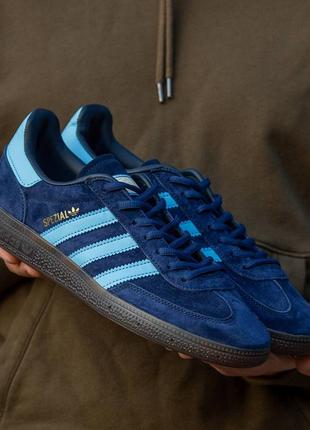 Мужские кроссовки adidas spezial blue brown 40-41-42-43-44-45