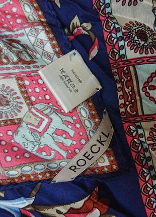 Квадратна шовкова шийна хустка roeckl6 фото