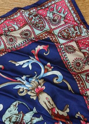 Квадратна шовкова шийна хустка roeckl4 фото