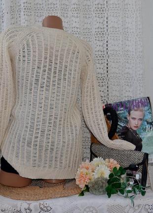 26/s женский фирменный свитер джемпер туника крупной вязки сетка кольчуга lk &amp;jnsdew8 фото