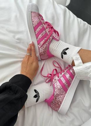 Кроссовки adidas superstar “barbie pink”5 фото