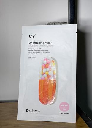 Dr. jart+ маска для обличчя з вітамінним комплексом v7 brightening mask