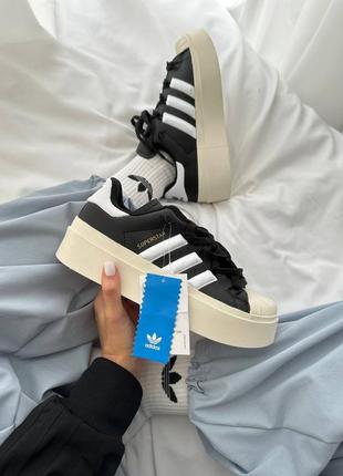 Кросівки adidas superstar bonega “black / white”