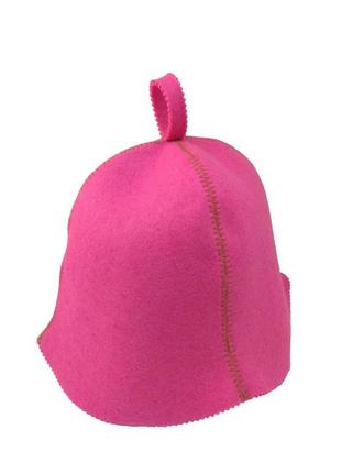 Банна шапка luxyart штучне хутро рожевий (lс-415)