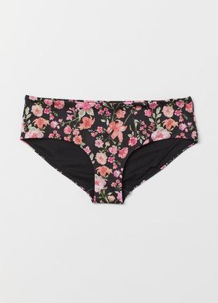 Плавки-бікіні закриті з квітковим принтом
