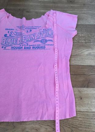 Модная розовая футболка. роскошная футболка с надписью. стильная футболка3 фото
