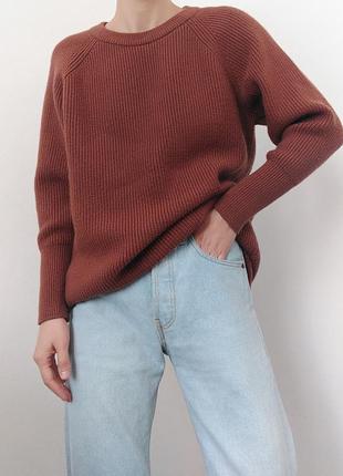 Карамельный свитер платья zara джемпер пуловер реглан лонслив кофта теплая5 фото