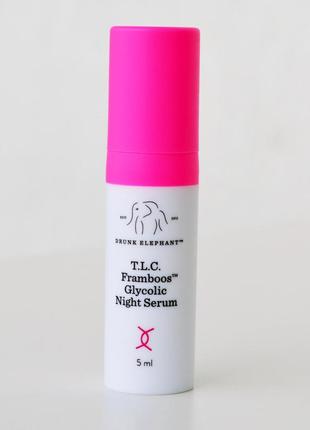 Бестселлер! ночная сыворотка drunk elephant t.l.c. framboos™ glycolic night serum