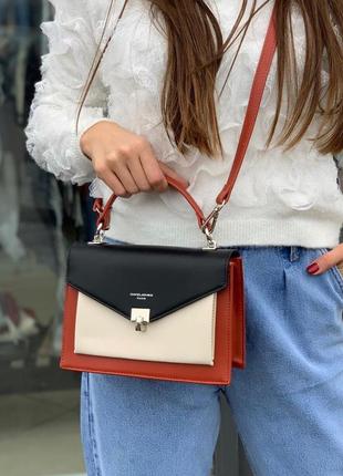 Сумка на довгій ручці cross-body сумочка трендова і стильна кроссбоди david jones