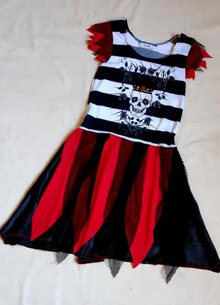 Чeрлидер george англия карнавальный костюм платье scare leader halloween на 7-8 лет