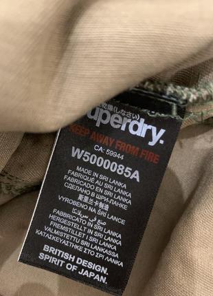 Куртка парка superdry камуфляж хаки чоловіча з капішоном9 фото