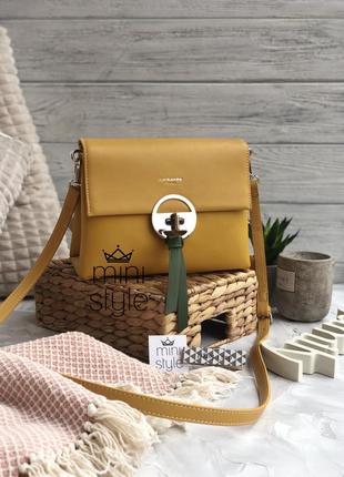 Сумка на довгій ручці cross-body сумочка трендова і стильна кроссбоди david jones