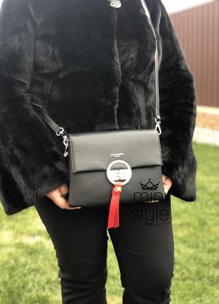 Сумка на довгій ручці cross-body сумочка трендова і стильна кроссбоди david jones5 фото
