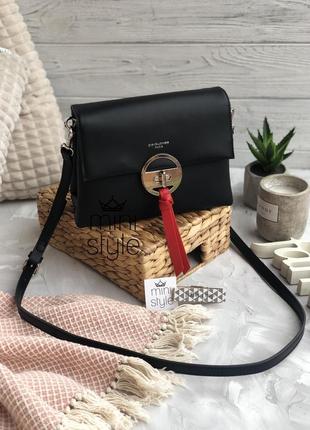 Сумка на довгій ручці cross-body сумочка трендова і стильна кроссбоди david jones6 фото