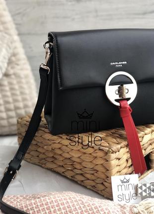 Сумка на довгій ручці cross-body сумочка трендова і стильна кроссбоди david jones8 фото