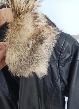Кожаная куртка, пиджак, натуральная кожа, мех8 фото