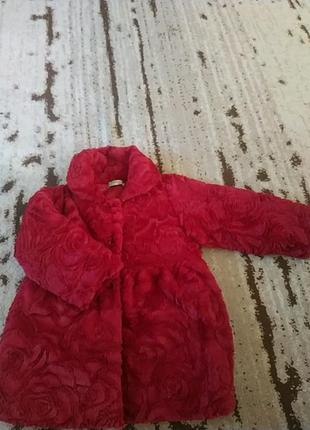 Гарні теплі веші (пальто та куртка) на дівчинку 3 років9 фото